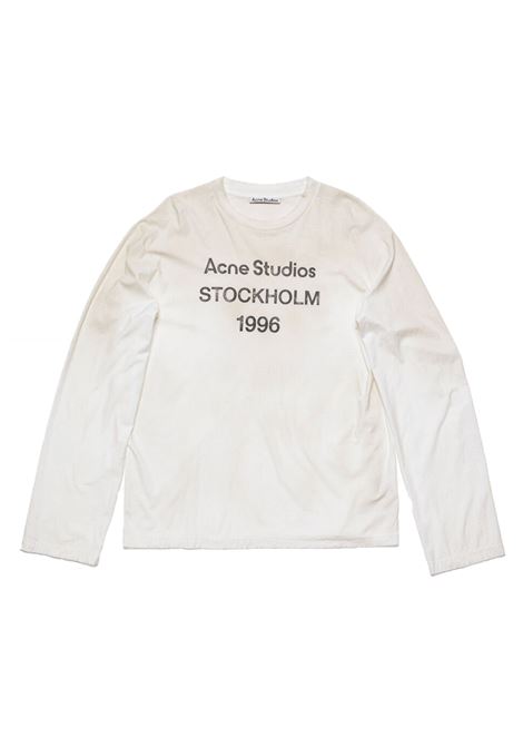 t-shirt relaxed fit unisex bianco dusty ACNE STUDIOS | CL0197DC6